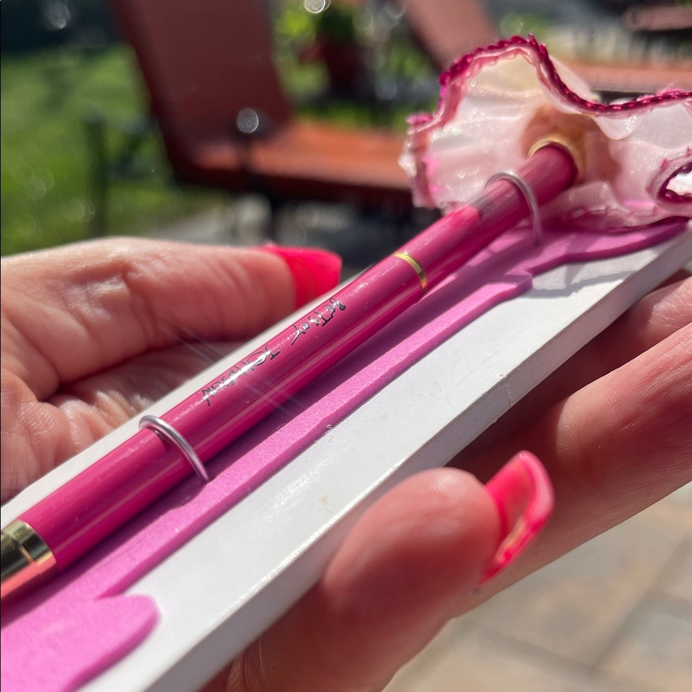 Betsey Johnson Pink ballerina Top Ballpoint Pen - Picture 4 of 5